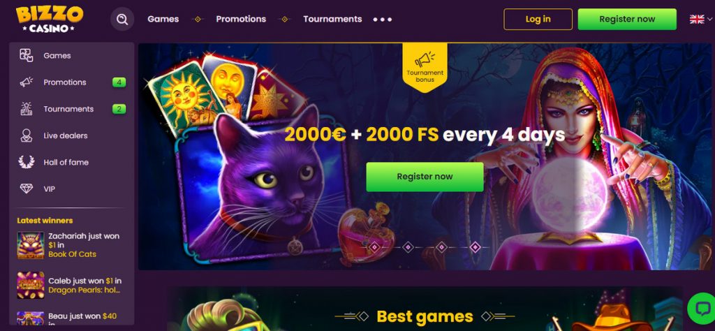 Bizzo Casino bonuses